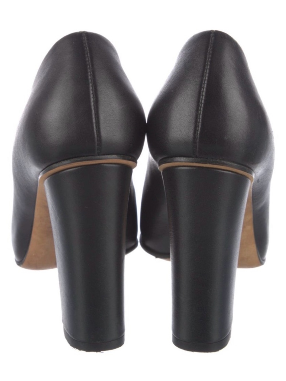 Gucci Block Heel Pumps with Gold Horsebit - Picture 4 of 5